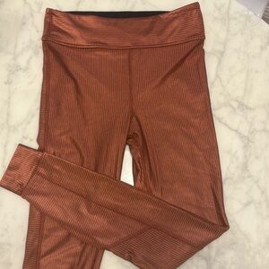 Alala Raya Rib Tight Leggings Desert Rose - S